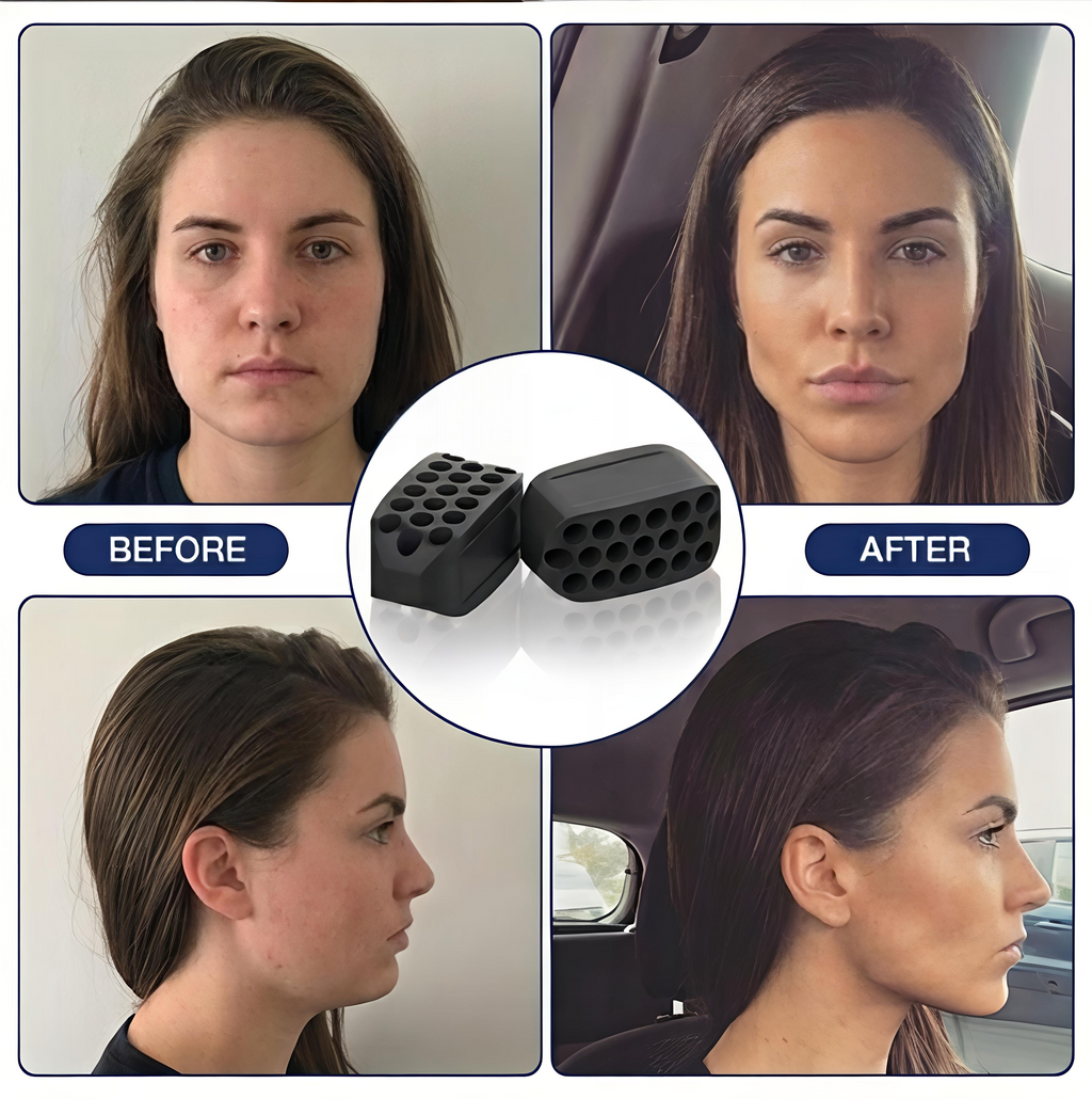 2Pcs Facial Training Masseter Ball | Jawline Exerciser for Face Slimming & Double Chin Reduction