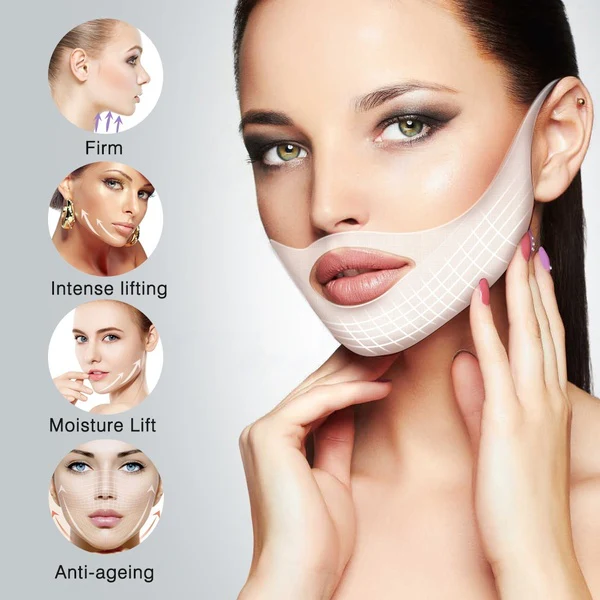 V Shape Face Mask Double Chin Reduction Slimming Patch –  Face Lift Tightening